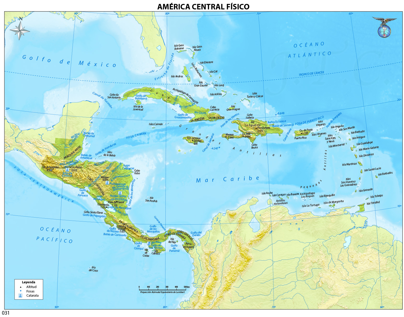 América Central Físico