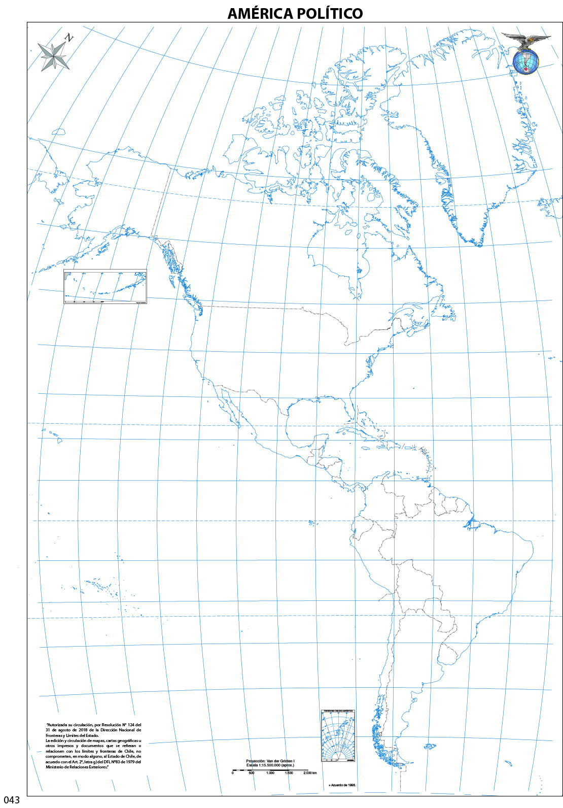 Mapa Mudo América Político