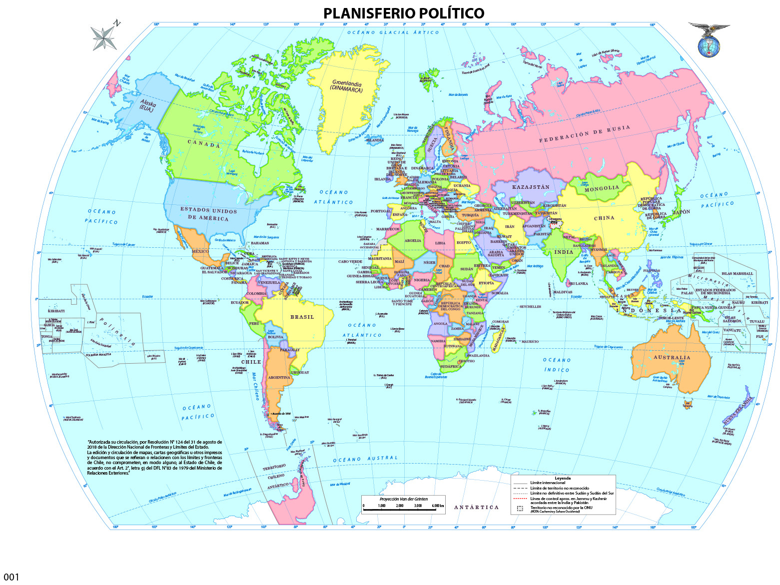 Planisferio Político